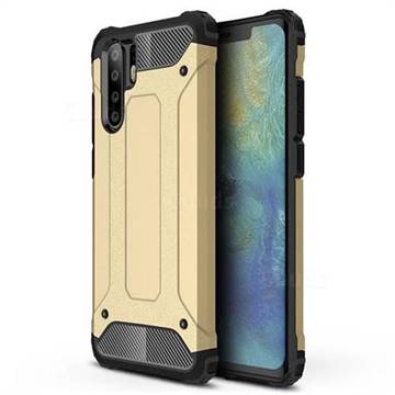 King Kong Armor Premium Shockproof Dual Layer Rugged Hard Cover for Huawei P30 Pro - Champagne Gold