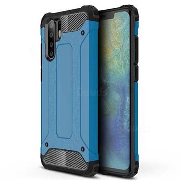 King Kong Armor Premium Shockproof Dual Layer Rugged Hard Cover for Huawei P30 Pro - Sky Blue