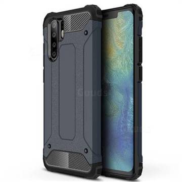 King Kong Armor Premium Shockproof Dual Layer Rugged Hard Cover for Huawei P30 Pro - Navy