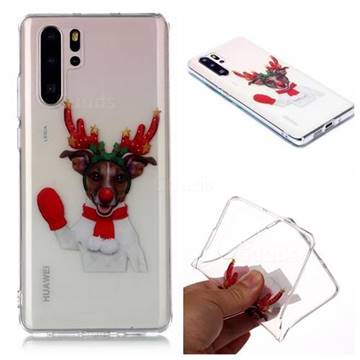 Red Gloves Elk Super Clear Soft TPU Back Cover for Huawei P30 Pro