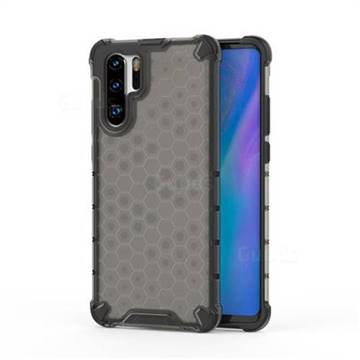 Honeycomb TPU + PC Hybrid Armor Shockproof Case Cover for Huawei P30 Pro - Gray
