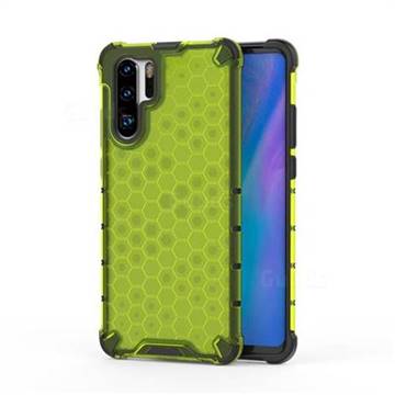 Honeycomb TPU + PC Hybrid Armor Shockproof Case Cover for Huawei P30 Pro - Green