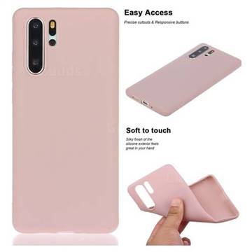 Soft Matte Silicone Phone Cover for Huawei P30 Pro - Lotus Color