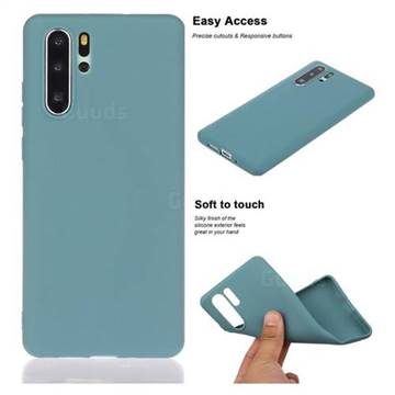 Soft Matte Silicone Phone Cover for Huawei P30 Pro - Lake Blue