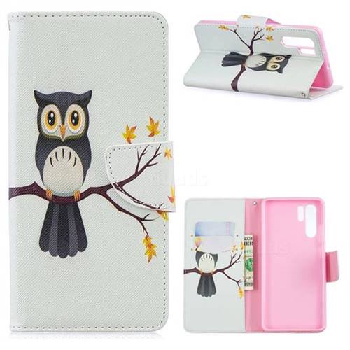 Owl on Tree Leather Wallet Case for Huawei P30 Pro