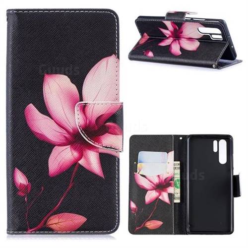 Lotus Flower Leather Wallet Case for Huawei P30 Pro