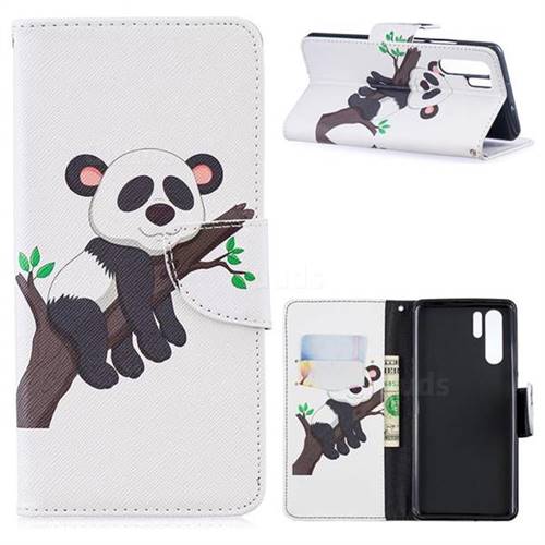 Tree Panda Leather Wallet Case for Huawei P30 Pro