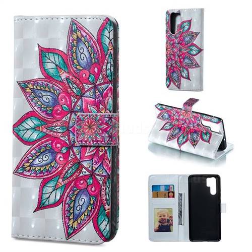 Mandara Flower 3D Painted Leather Phone Wallet Case for Huawei P30 Pro