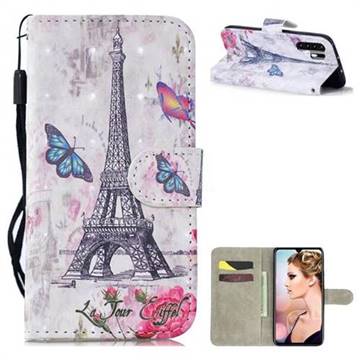 Paris Tower 3D Painted Leather Wallet Phone Case for Huawei P30 Pro