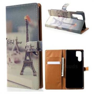 Eiffel Tower Leather Wallet Case for Huawei P30 Pro