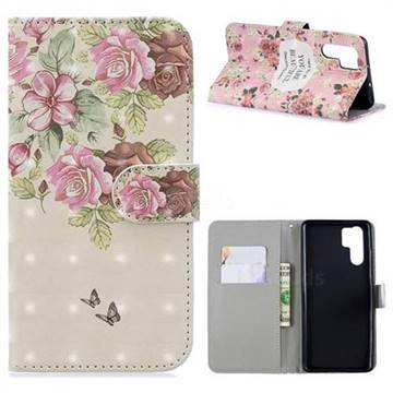 Beauty Rose 3D Painted Leather Phone Wallet Case for Huawei P30 Pro