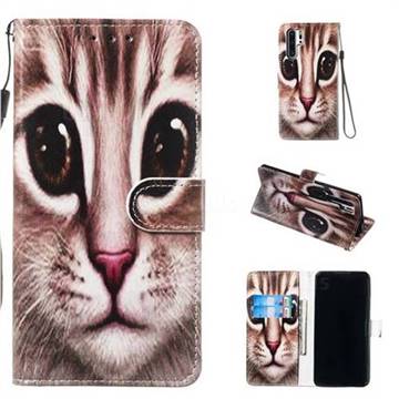 Coffe Cat Smooth Leather Phone Wallet Case for Huawei P30 Pro
