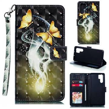 Dream Butterfly 3D Painted Leather Phone Wallet Case for Huawei P30 Pro