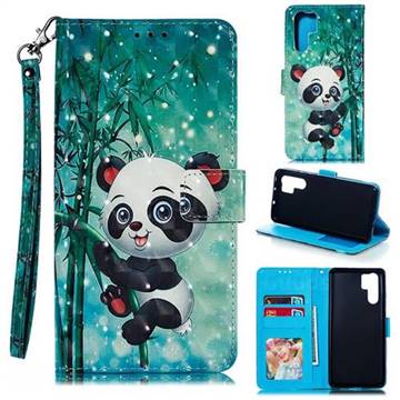 Cute Panda 3D Painted Leather Phone Wallet Case for Huawei P30 Pro