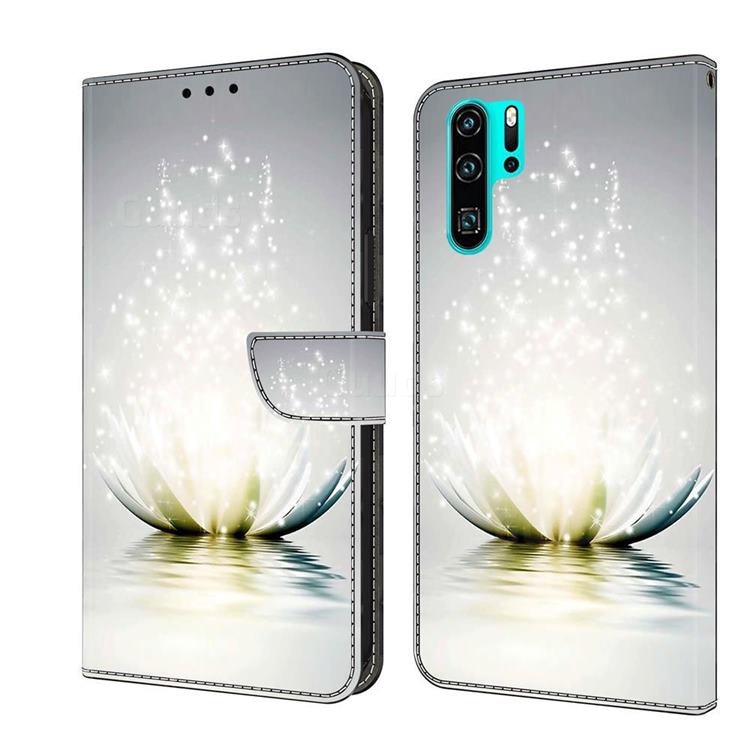Flare lotus Crystal PU Leather Protective Wallet Case Cover for Huawei P30 Pro