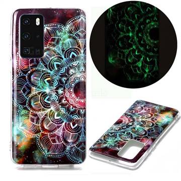 Datura Flowers Noctilucent Soft TPU Back Cover for Huawei P40