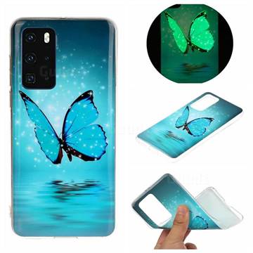 Butterfly Noctilucent Soft TPU Back Cover for Huawei P40