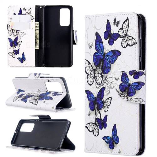 Flying Butterflies Leather Wallet Case for Huawei P40