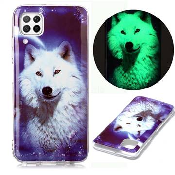 Galaxy Wolf Noctilucent Soft TPU Back Cover for Huawei P40 Lite