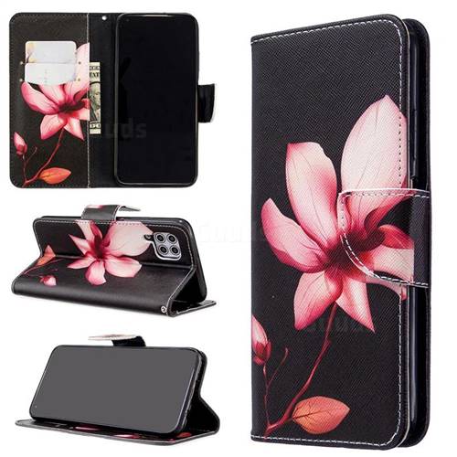 Lotus Flower Leather Wallet Case for Huawei P40 Lite