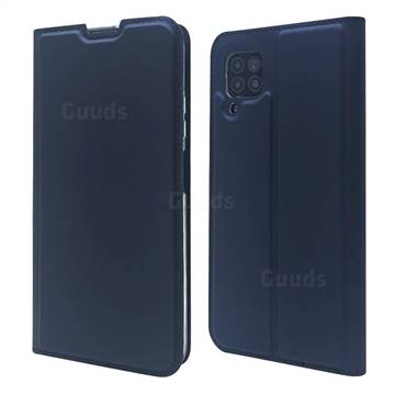 Ultra Slim Card Magnetic Automatic Suction Leather Wallet Case for Huawei P40 Lite - Royal Blue