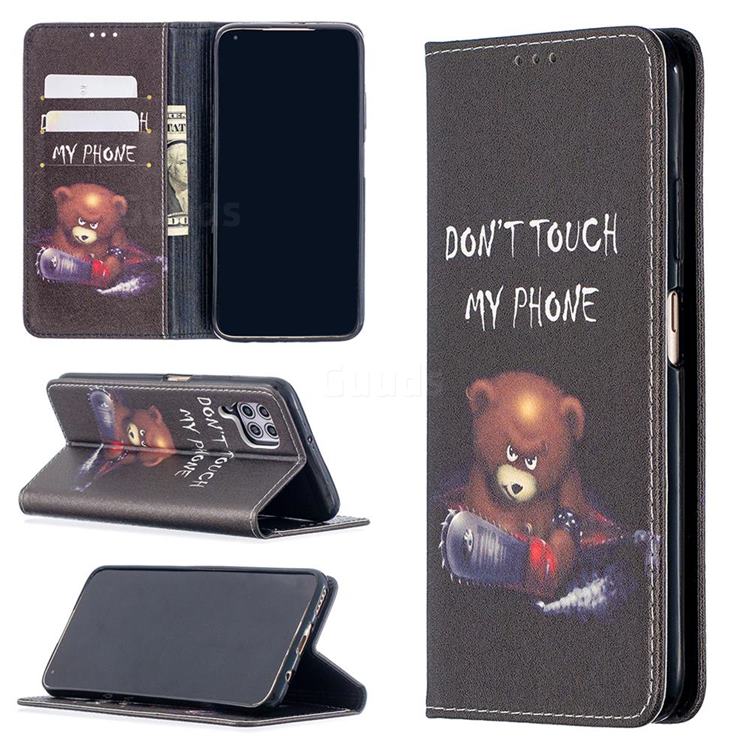 Chainsaw Bear Slim Magnetic Attraction Wallet Flip Cover for Huawei P40 Lite