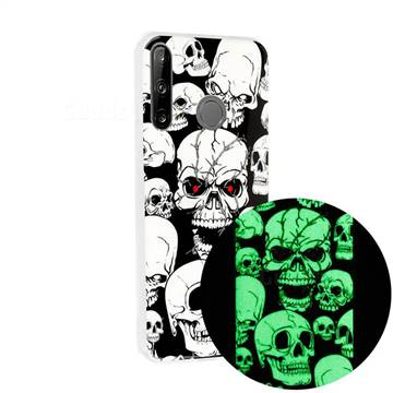 Red-eye Ghost Skull Noctilucent Soft TPU Back Cover for Huawei P40 Lite E