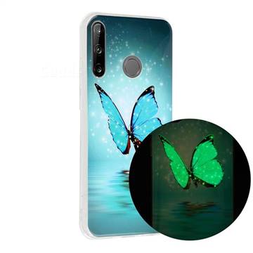 Butterfly Noctilucent Soft TPU Back Cover for Huawei P40 Lite E