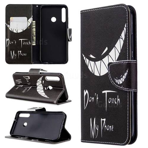 Crooked Grin Leather Wallet Case for Huawei P40 Lite E