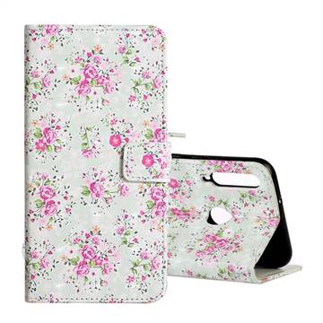 Roses Flower 3D Painted Leather Phone Wallet Case for Huawei P40 Lite E