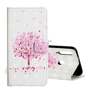 Sakura Flower Tree 3D Painted Leather Phone Wallet Case for Huawei P40 Lite E