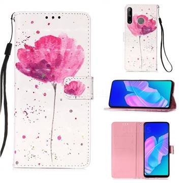 Watercolor 3D Painted Leather Wallet Case for Huawei P40 Lite E