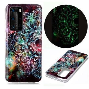 Datura Flowers Noctilucent Soft TPU Back Cover for Huawei P40 Pro