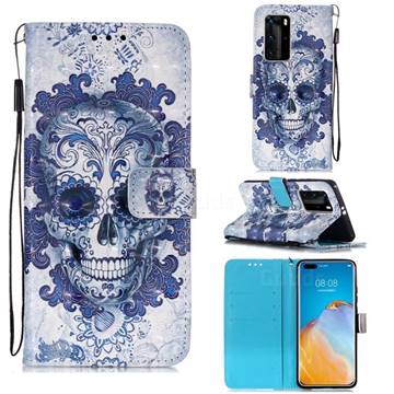 Cloud Kito 3D Painted Leather Wallet Case for Huawei P40 Pro