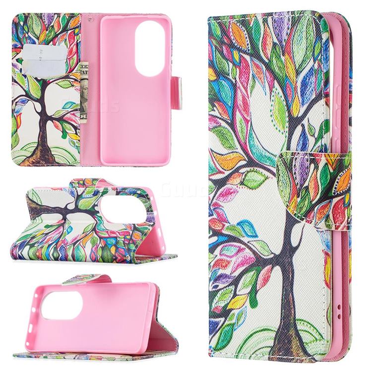 The Tree of Life Leather Wallet Case for Huawei P50 Pro