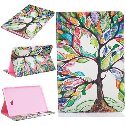 The Tree of Life Folio Stand Leather Wallet Case for Samsung Galaxy Tab A 10.1 with S-Pen P580 P585