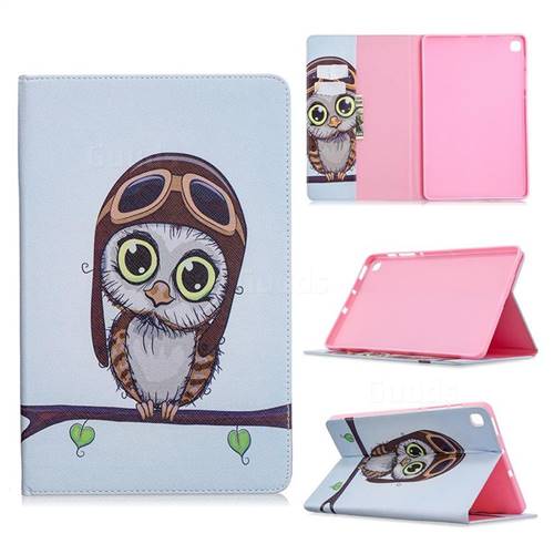 Owl Pilots Folio Stand Leather Wallet Case for Samsung Galaxy Tab S6 Lite P610 P615