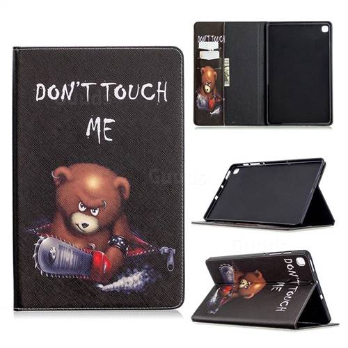 Chainsaw Bear Folio Stand Leather Wallet Case for Samsung Galaxy Tab S6 Lite P610 P615
