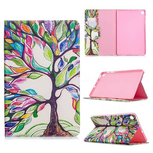 The Tree of Life Folio Stand Leather Wallet Case for Samsung Galaxy Tab S6 Lite P610 P615