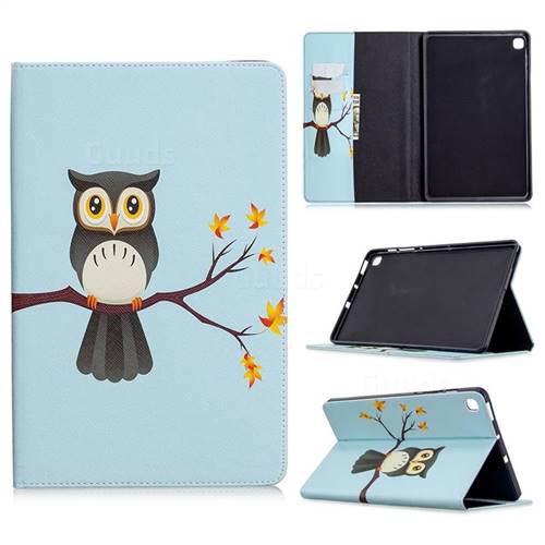 Owl on Tree Folio Stand Leather Wallet Case for Samsung Galaxy Tab S6 Lite P610 P615