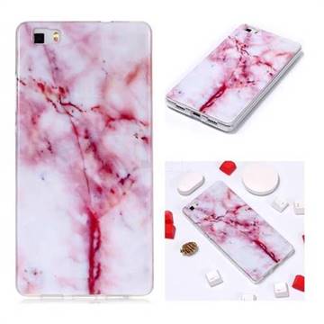 Red Grain Soft TPU Marble Pattern Phone Case for Huawei P8 Lite P8lite