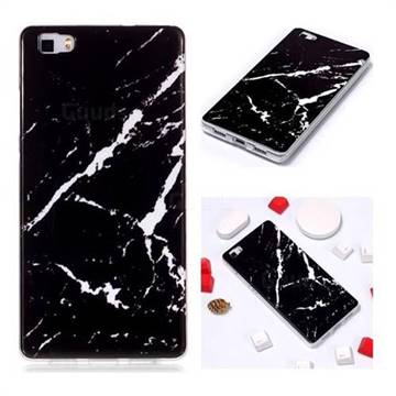 Black Rough white Soft TPU Marble Pattern Phone Case for Huawei P8 Lite P8lite