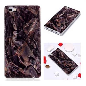 Brown Soft TPU Marble Pattern Phone Case for Huawei P8 Lite P8lite