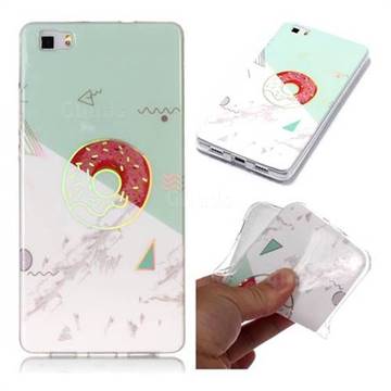 Donuts Marble Pattern Bright Color Laser Soft TPU Case for Huawei P8 Lite P8lite