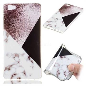 Black white Grey Soft TPU Marble Pattern Phone Case for Huawei P8 Lite P8lite
