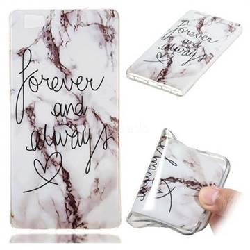 Forever Soft TPU Marble Pattern Phone Case for Huawei P8 Lite P8lite