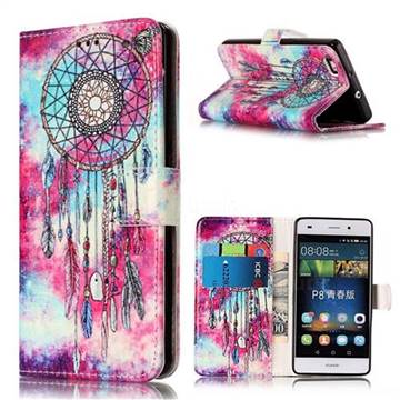 Butterfly Chimes PU Leather Wallet Case for Huawei P8 Lite P8lite
