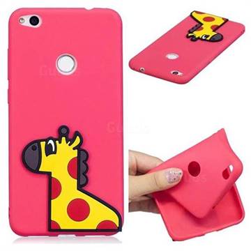 Yellow Giraffe Soft 3D Silicone Case for Huawei P8 Lite 2017 / P9 Honor 8 Nova Lite