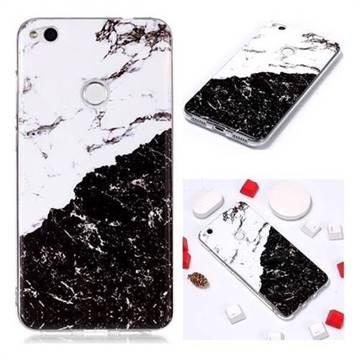 Black and White Soft TPU Marble Pattern Phone Case for Huawei P8 Lite 2017 / P9 Honor 8 Nova Lite