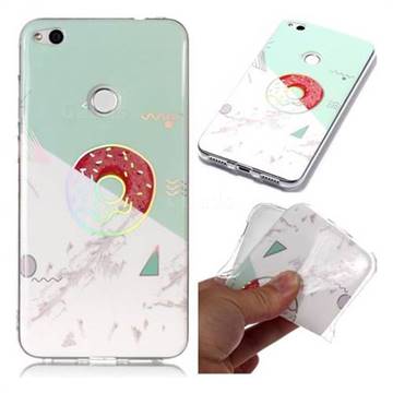 Donuts Marble Pattern Bright Color Laser Soft TPU Case for Huawei P8 Lite 2017 / P9 Honor 8 Nova Lite